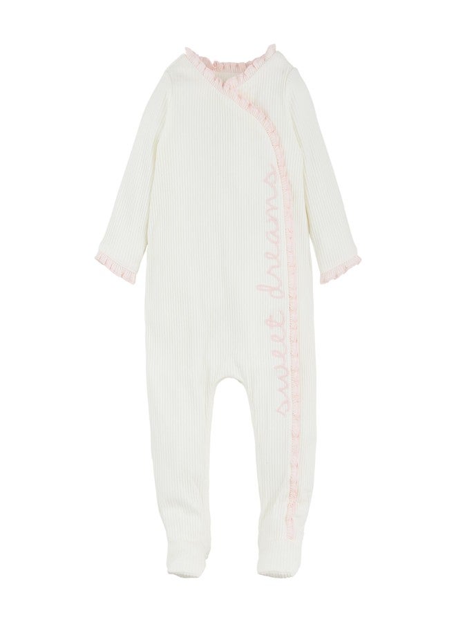 Mud Pie Baby Girls Chainstitch Sleeper - Image 1
